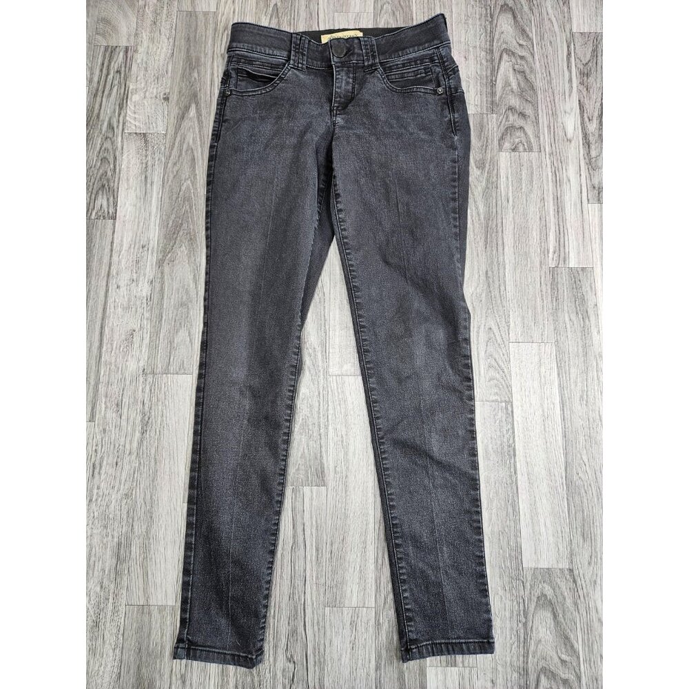 Democracy Jeans Womens 2 Black Ab Technology Skinny Stretch Denim Pants Casual